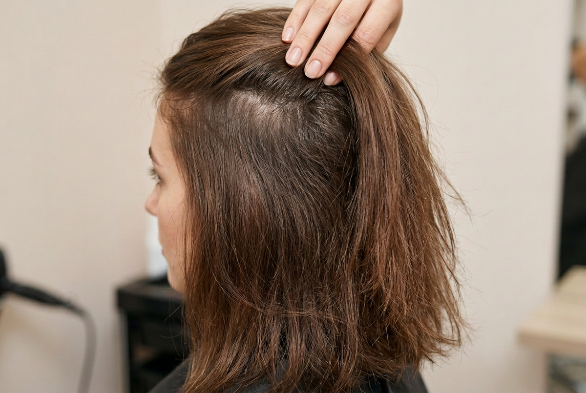 Routine cheveux mixtes racines grasses pointes sèches