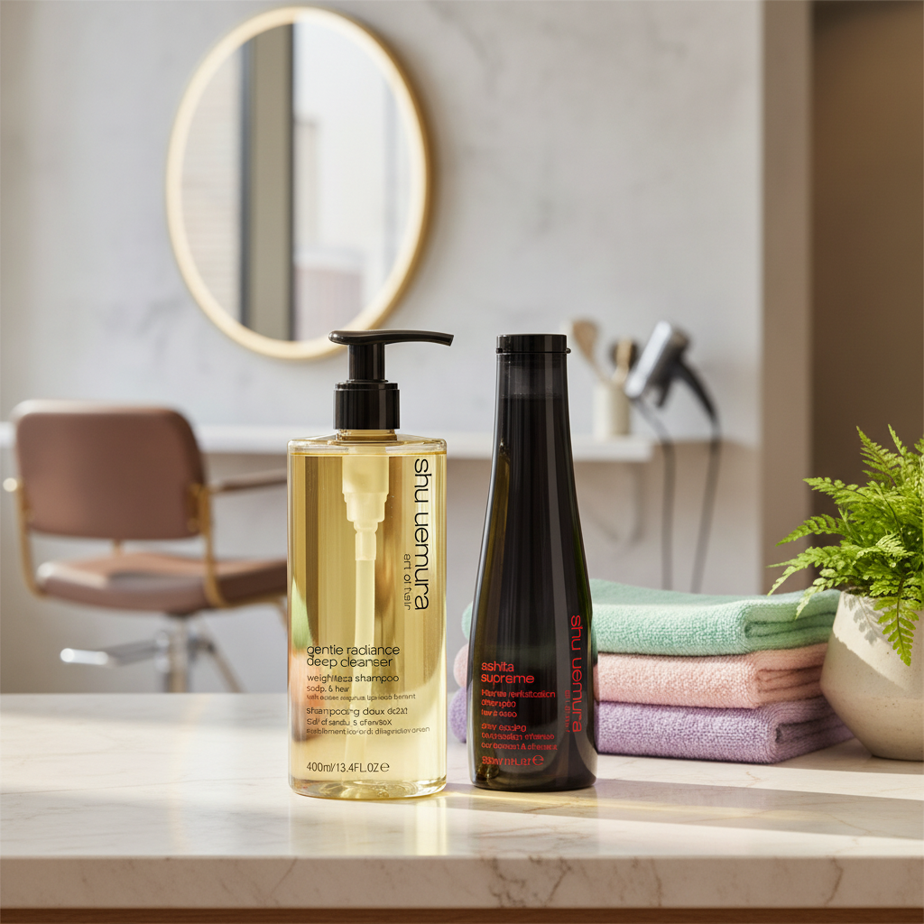Shu Uemura Pro - Deep cleanser - Duo shampoings : Doux éclat et Ashita Supreme