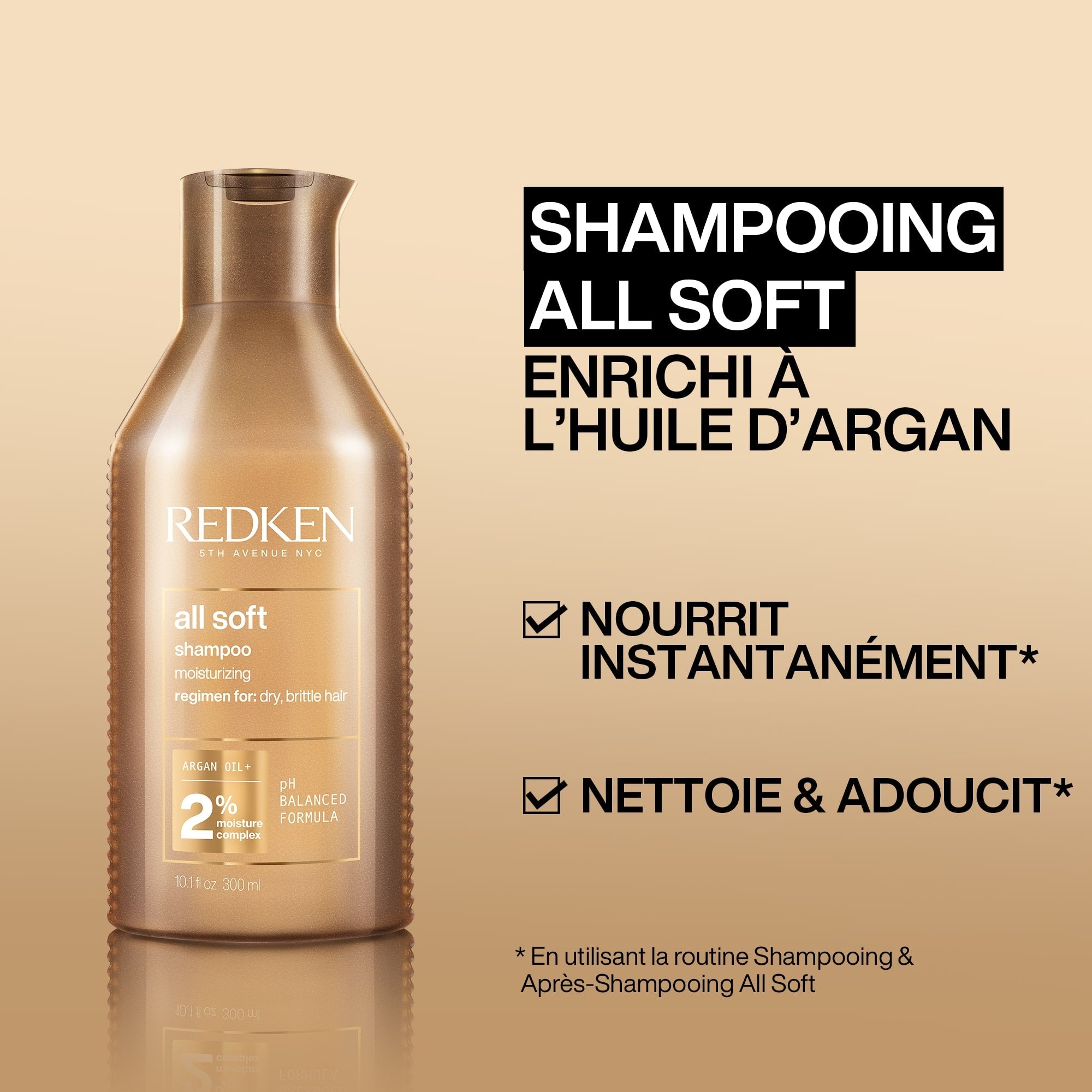 REDKEN - ALL SOFT - Shampooing 2% - 500ML