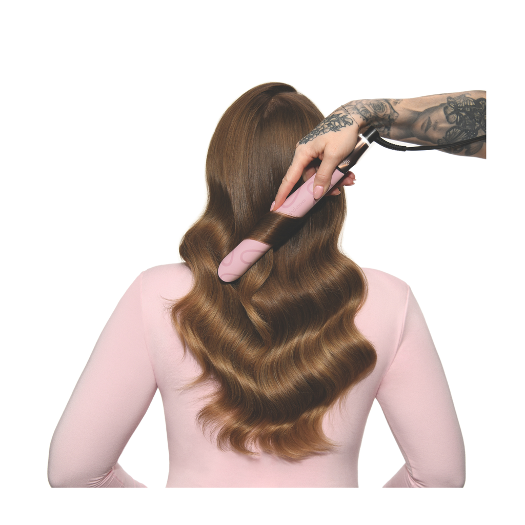 GHD - Chronos - Lisseur collection Pink - rose poudré avec cœur