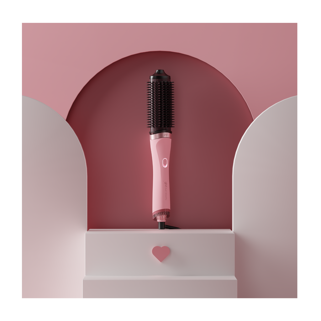GHD - Duet Blowdry - Brosse soufflante - Collection Pink - Rose poudré