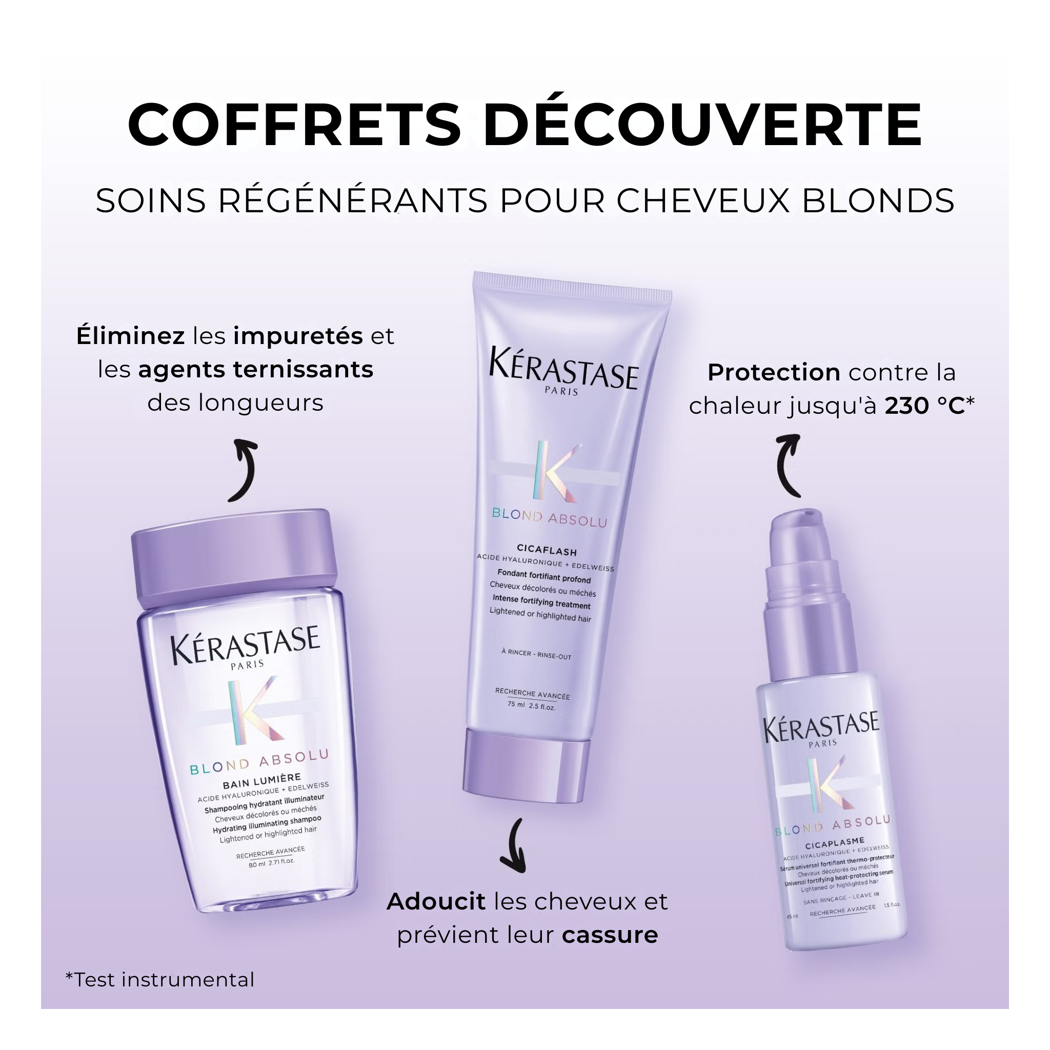 Kérastase - Essentials set - Essentiels pour cheveux blonds - 3 produits KERASTASE