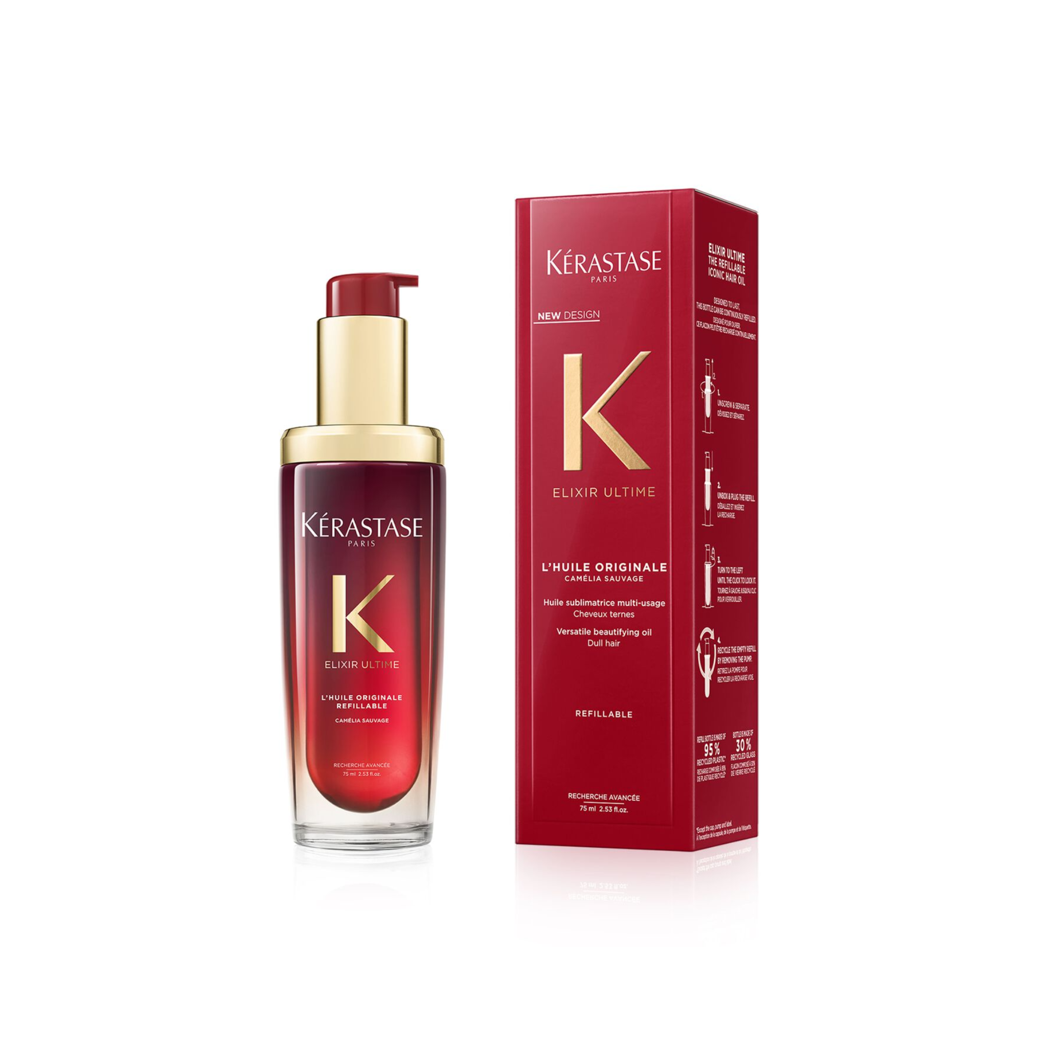 Kérastase - Huile originale élixir ultime - 75 ML - ROUGE EDITION KERASTASE