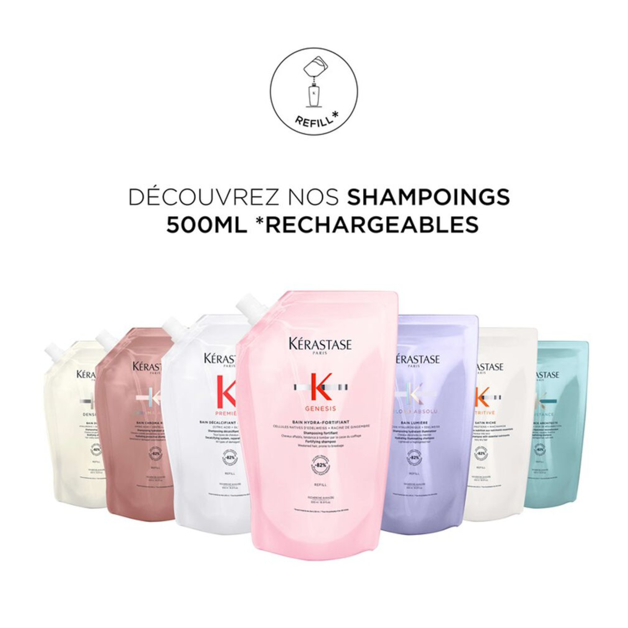 Kérastase - Bain force architecte - 500 ML - RECHARGE KERASTASE