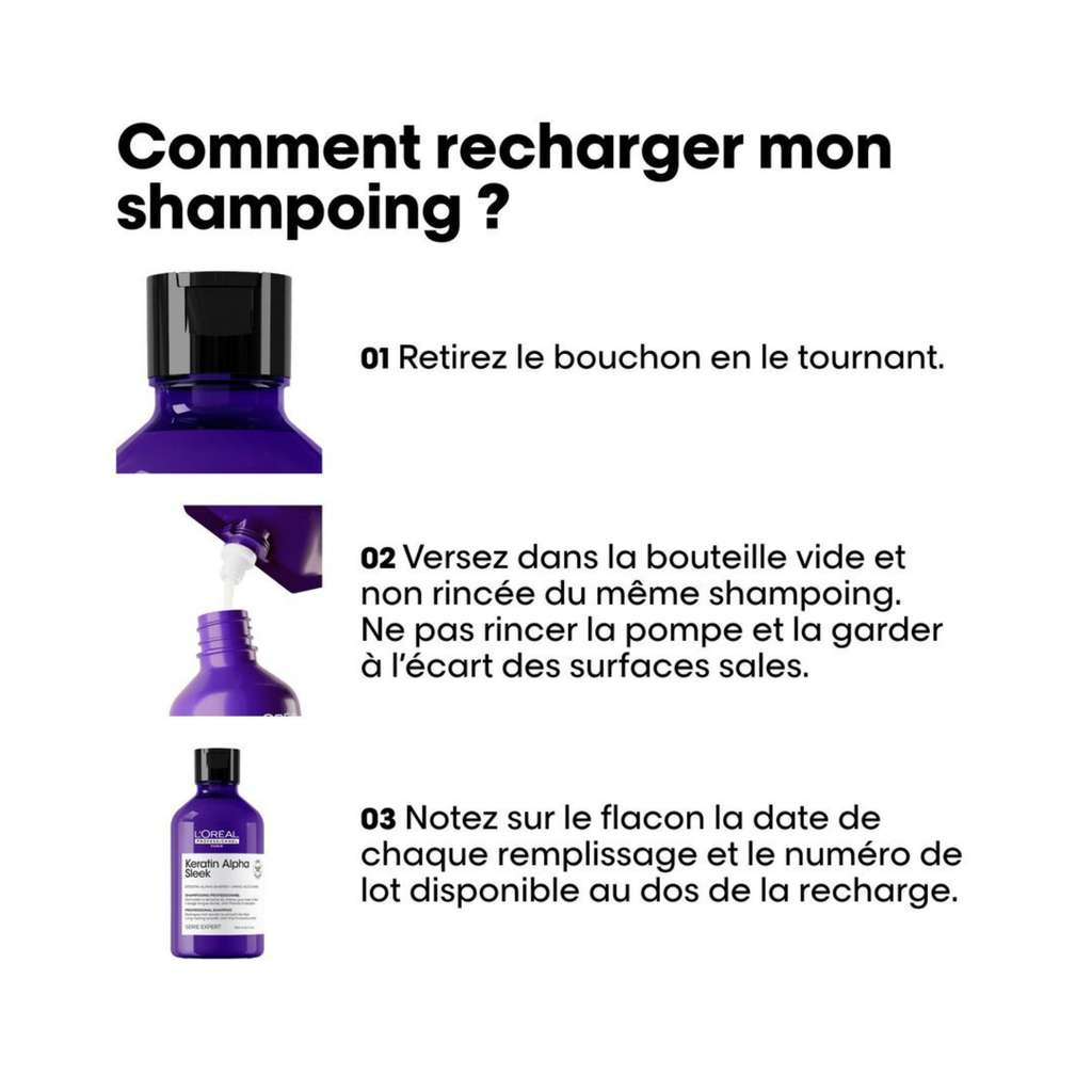 L'Oréal Professionnel - Professionnal Shampoo - 500 ML - RECHARGE L'OREAL PROFESSIONNEL