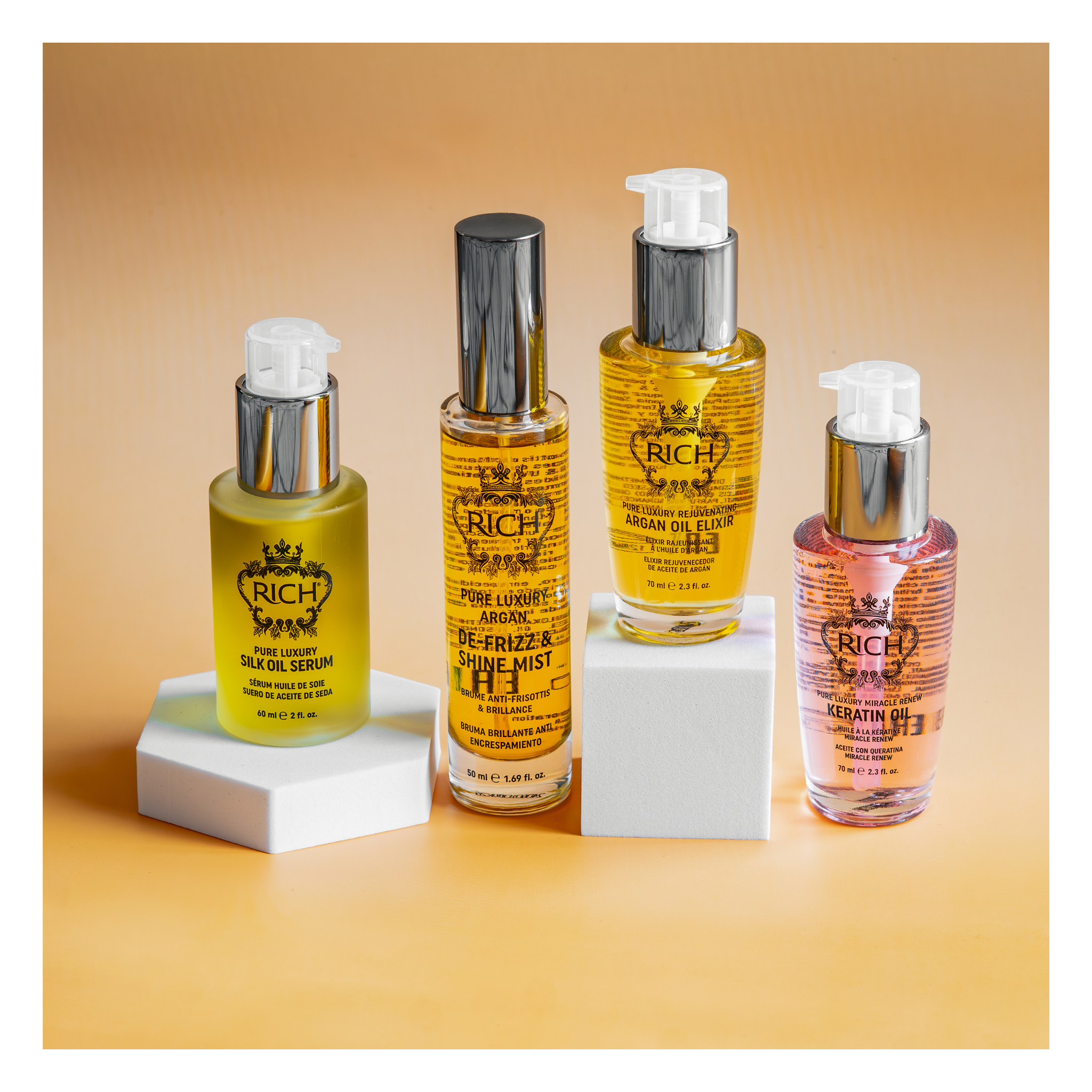 Rich Hair Care - Rejuvenating argan oil elixir - Elixir rajeunissant à l'huile d'argan - 70 ML RICH HAIR CARE