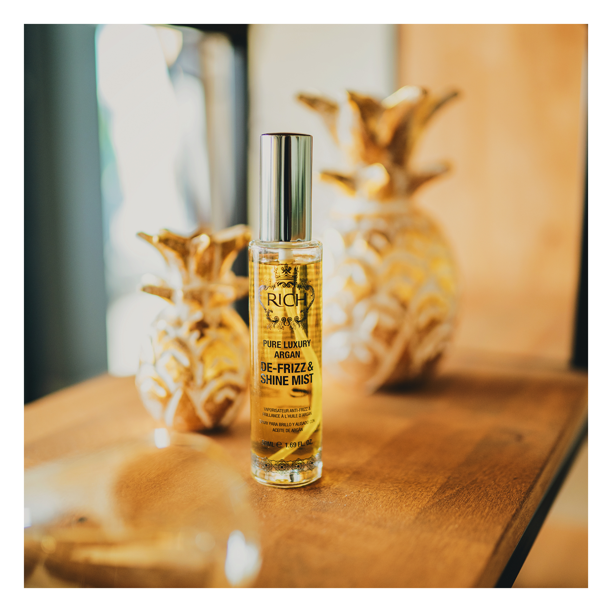 Rich Hair Care - Argan - De-frizz & Shine Mist  - Brume Anti-frisottis et brillance - 50 ML RICH HAIR CARE