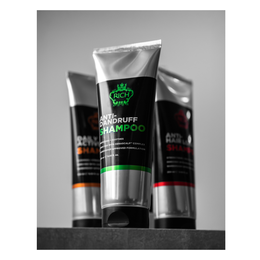 Rich Hair Care - Anti-dandruff - Shampoing antipelliculaire quotidien - Gamme homme - 250 ML RICH HAIR CARE