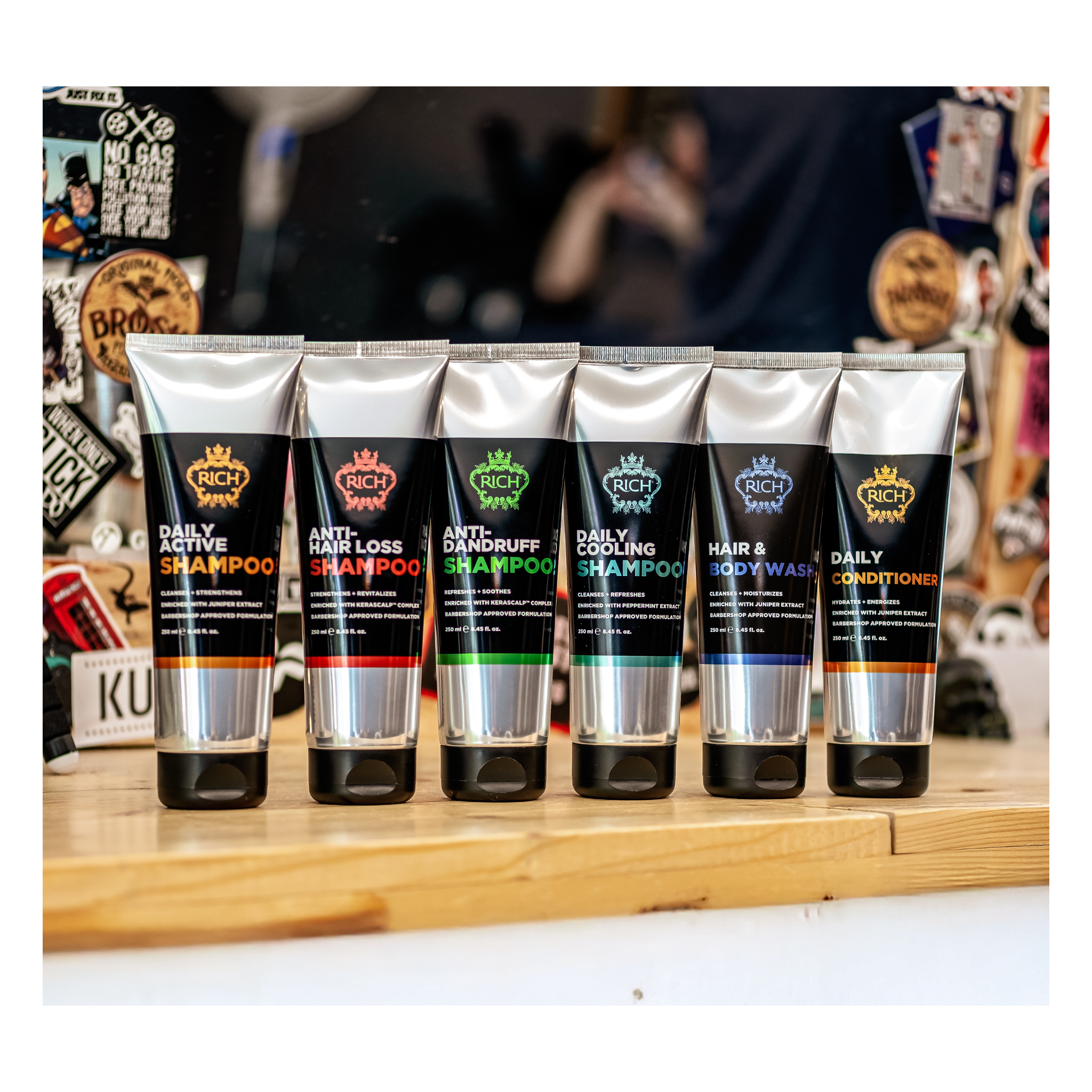 Rich Hair Care - Anti-dandruff - Shampoing antipelliculaire quotidien - Gamme homme - 250 ML RICH HAIR CARE