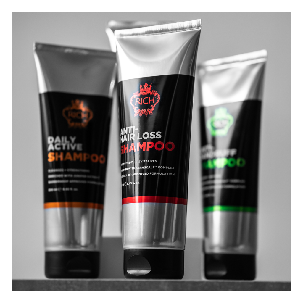 Rich Hair Care - Anti-hair loss - Shampoing anti-chute quotidien gamme homme - 250 ML RICH HAIR CARE