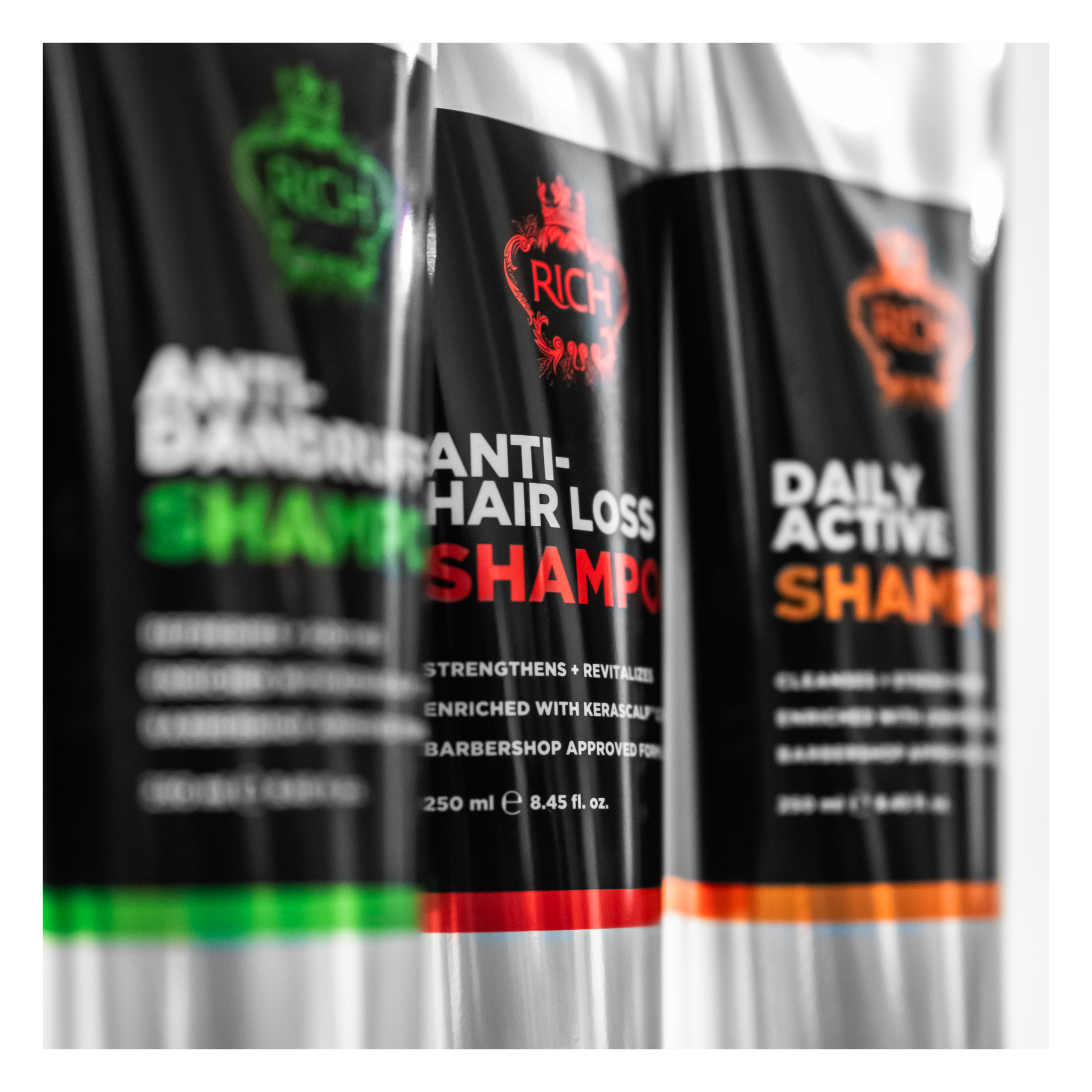 Rich Hair Care - Anti-hair loss - Shampoing anti-chute quotidien gamme homme - 250 ML RICH HAIR CARE