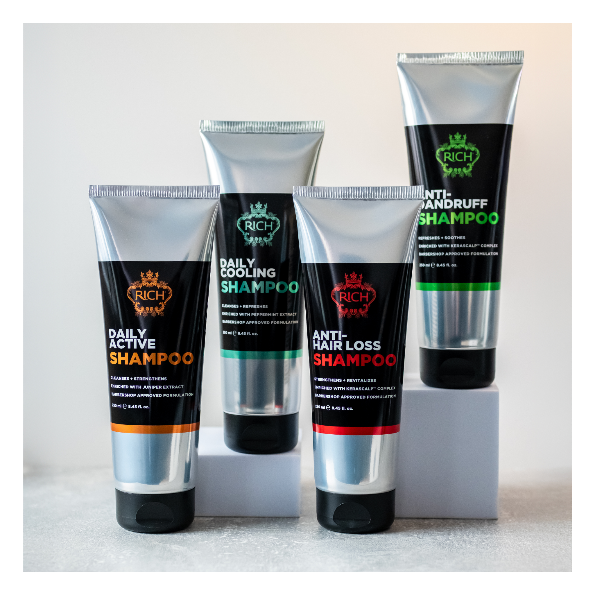 Rich Hair Care - Anti-hair loss - Shampoing anti-chute quotidien gamme homme - 250 ML RICH HAIR CARE