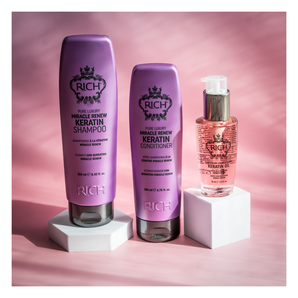 Rich Hair Care - Miracle renew keratin oil - Huile à la kératine - 70 ML RICH HAIR CARE