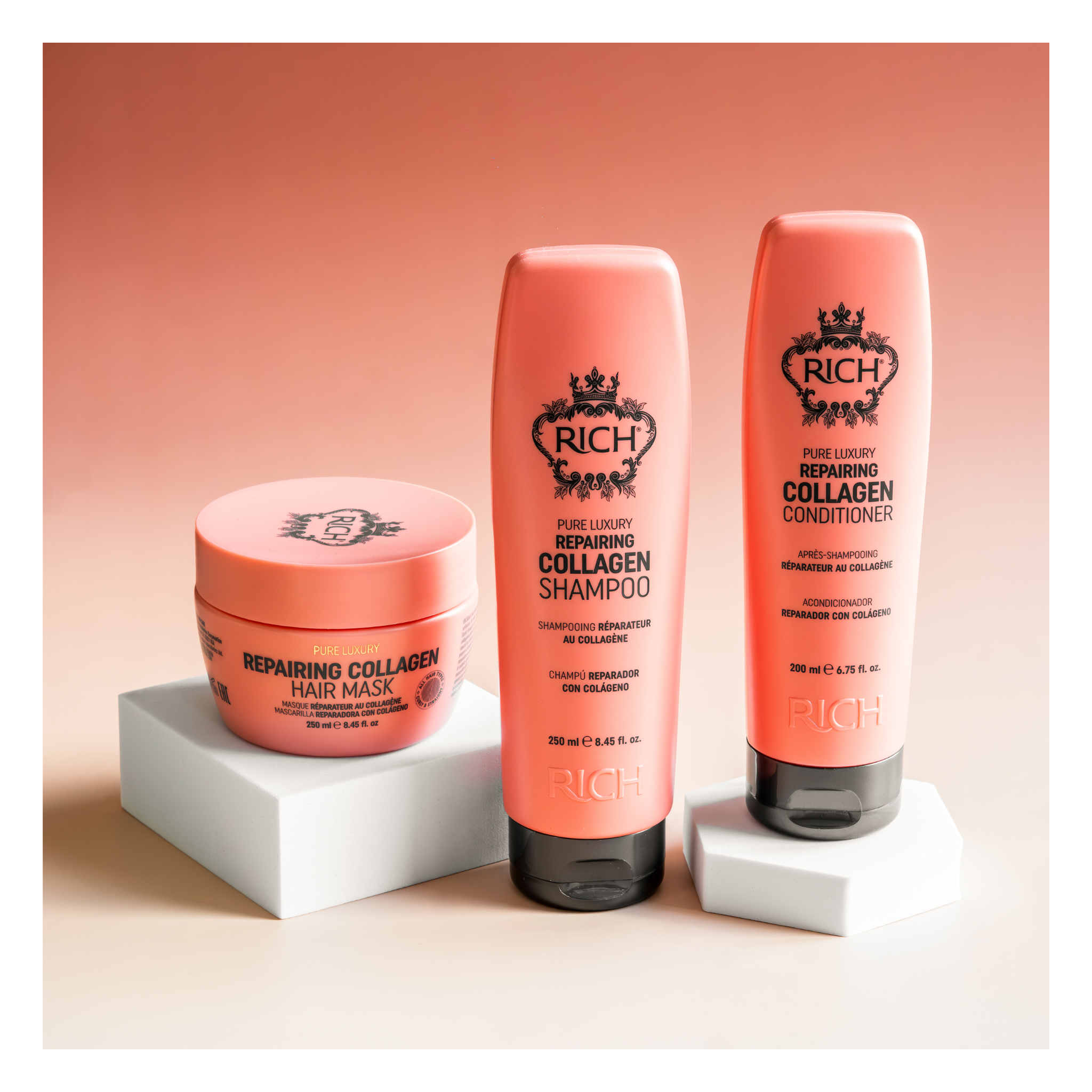 Rich Hair Care - Repairing collagen - Masque réparateur au collagène - 250 ML RICH HAIR CARE