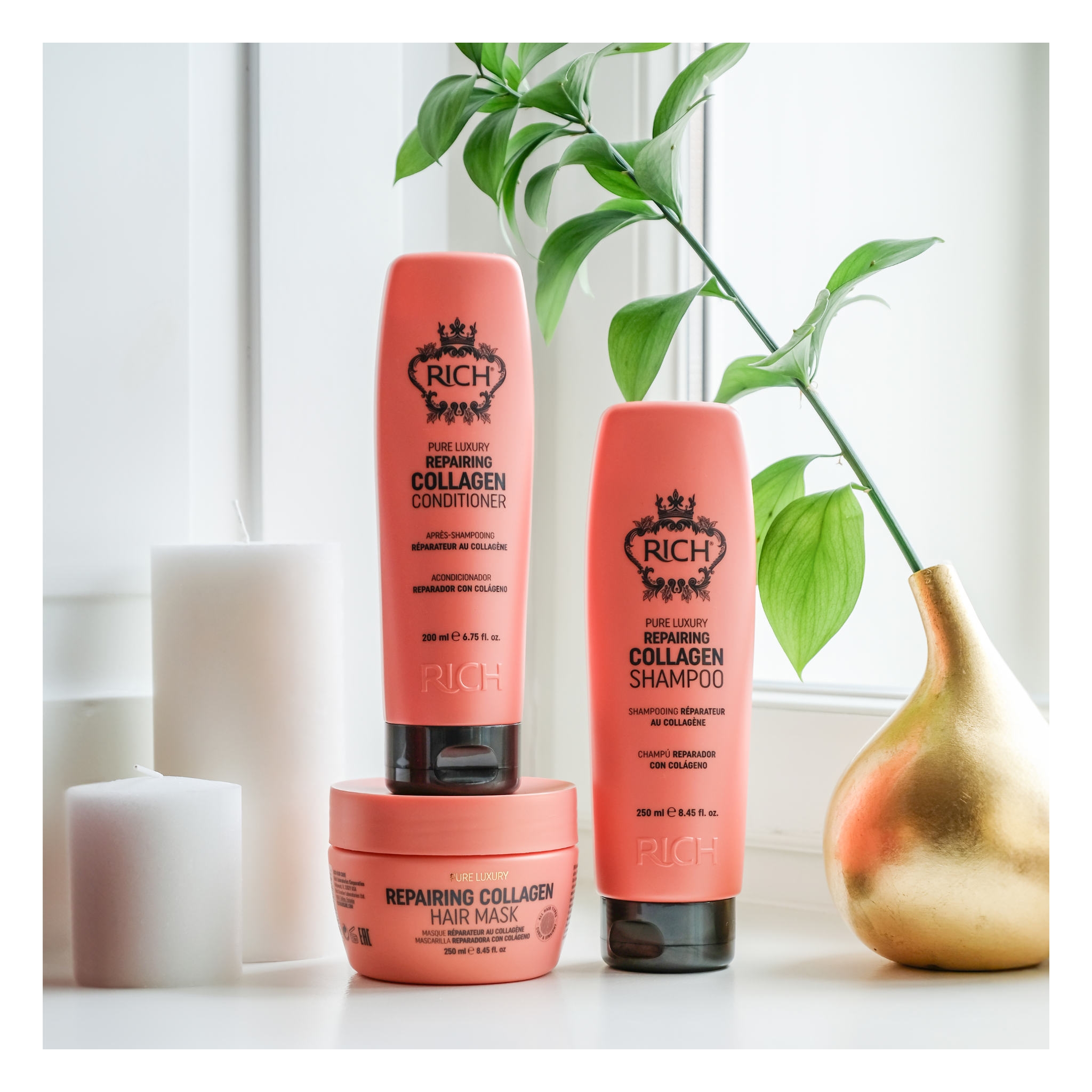 Rich Hair Care - Repairing collagen - Shampoing réparateur au collagène - 250 ML RICH HAIR CARE