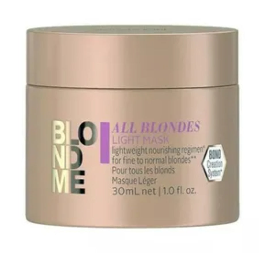 SCHWARZKOPF - BLOND ME - MASQUE LEGER POUR TOUS LES BLONDS - 30ML
