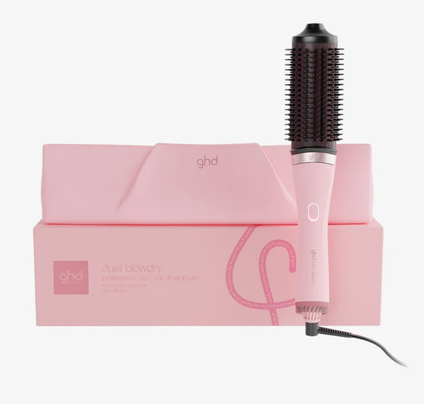 GHD - Duet Blowdry - Brosse soufflante - Collection Pink - Rose poudré
