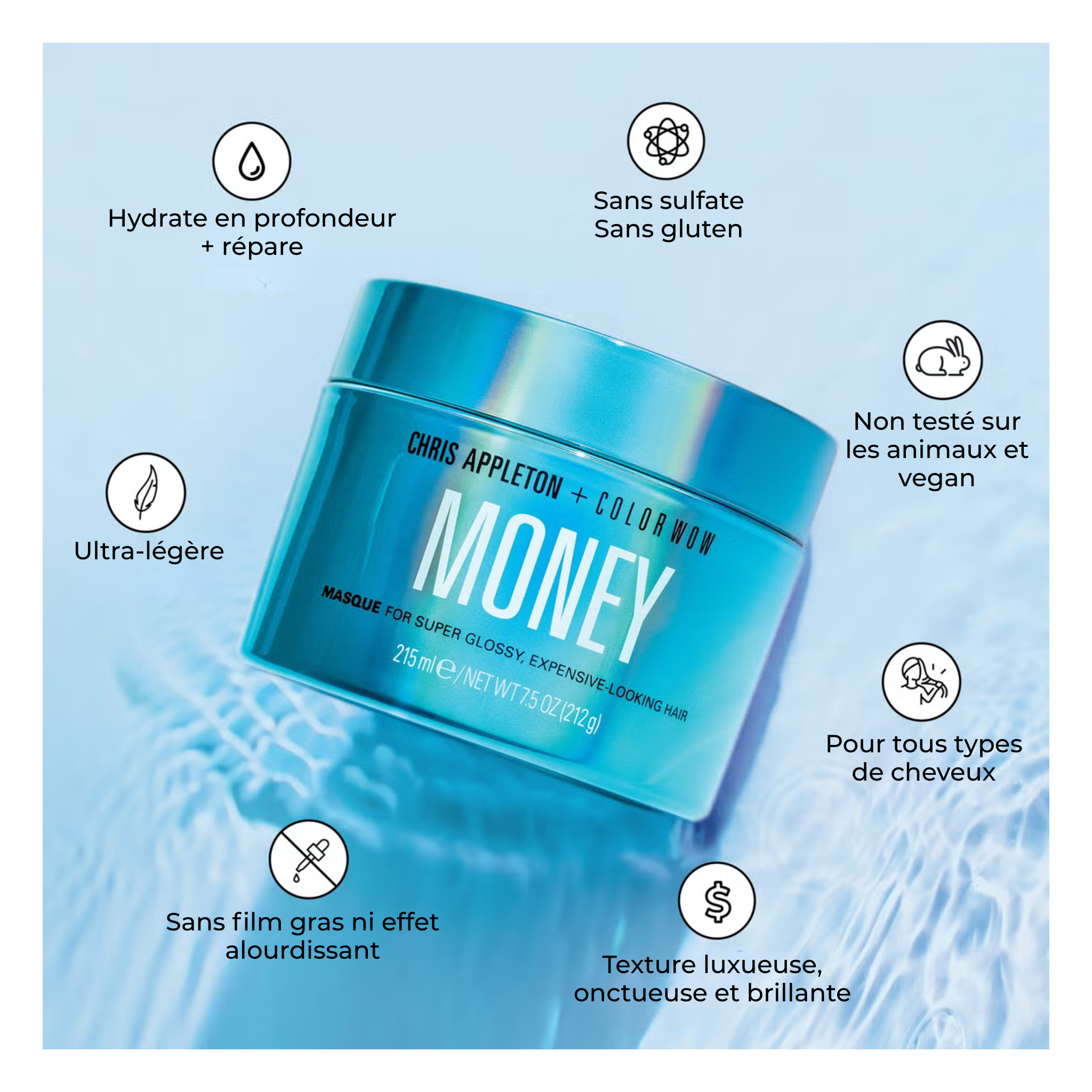 Color Wow - Money - Masque hydratation en profondeur - 215 ML