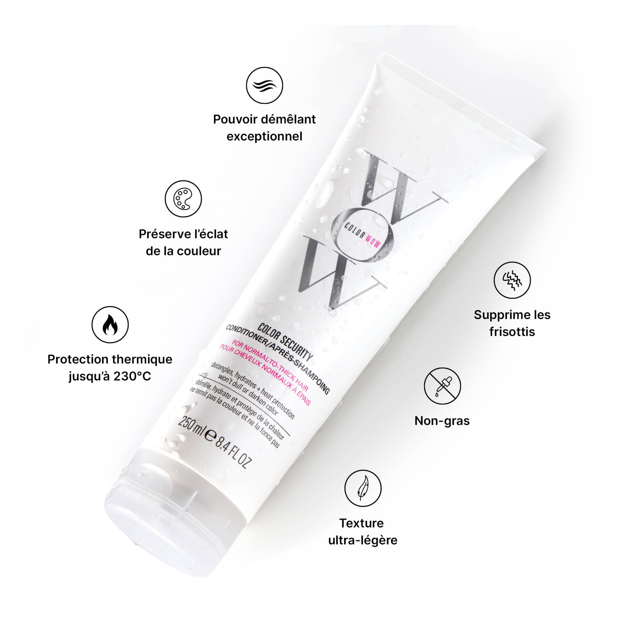Color Wow - Color Security - Après-shampoing pour cheveux colorés normaux à épais - 250 ML