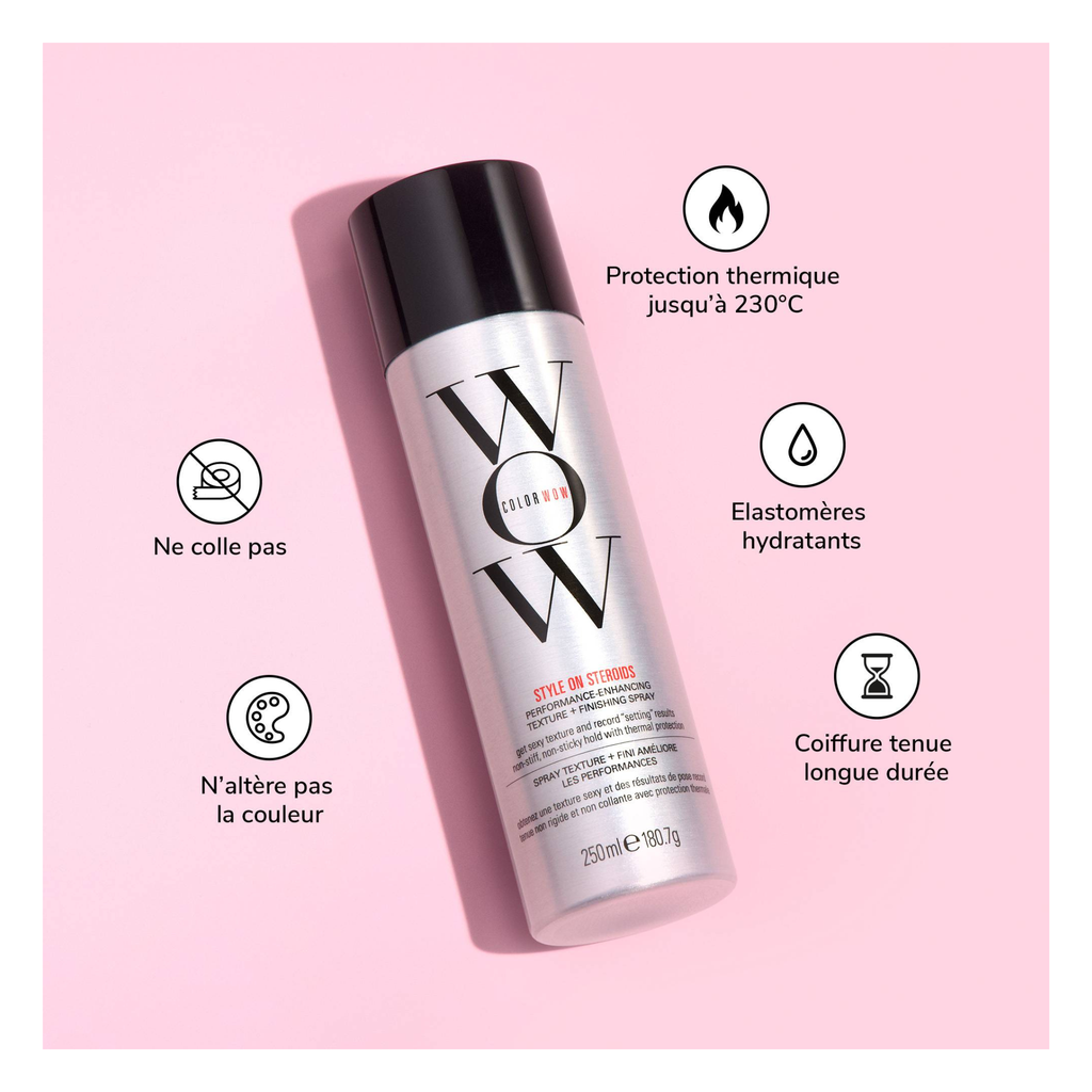 Color Wow - Style on Steroids - Spray texturisant & finition haute performance - 250 ML