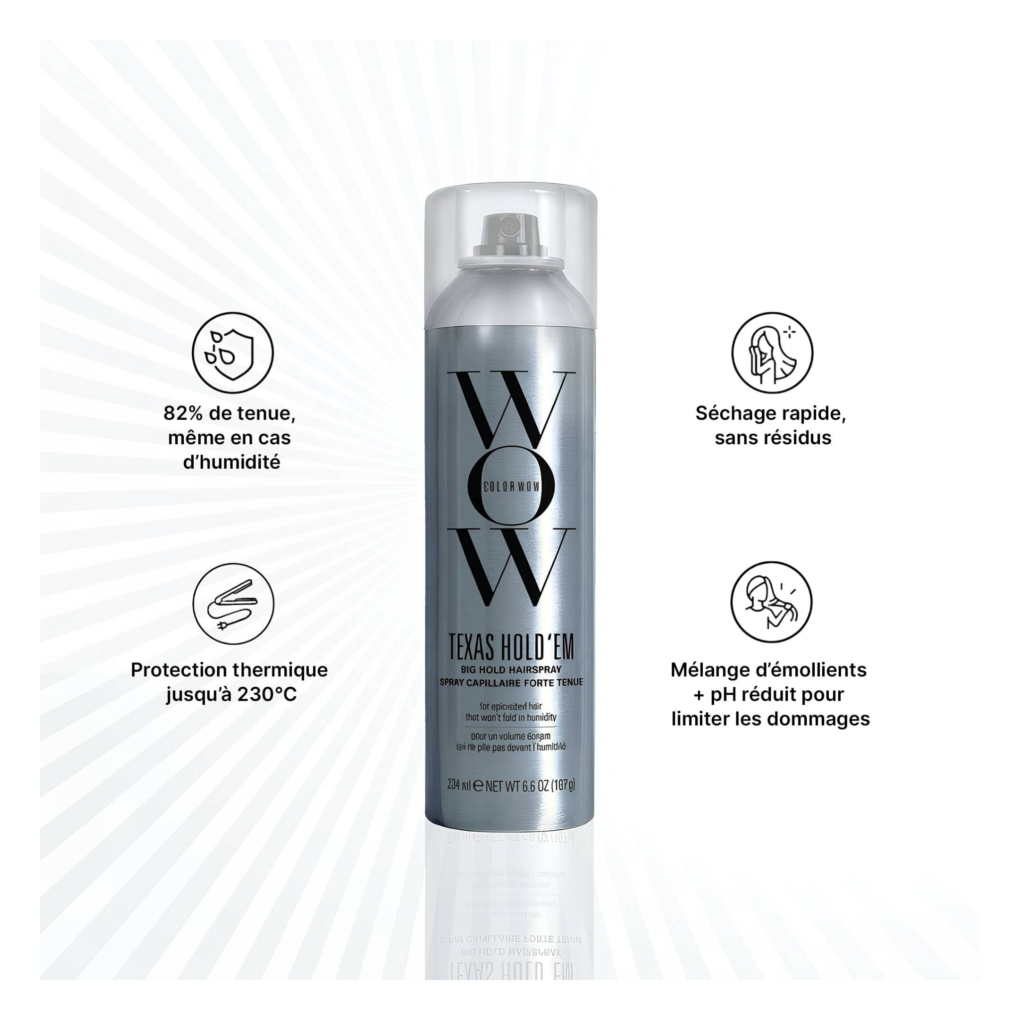 Color Wow - Texas Hold'em - Laque fixation extra forte - 234 ML