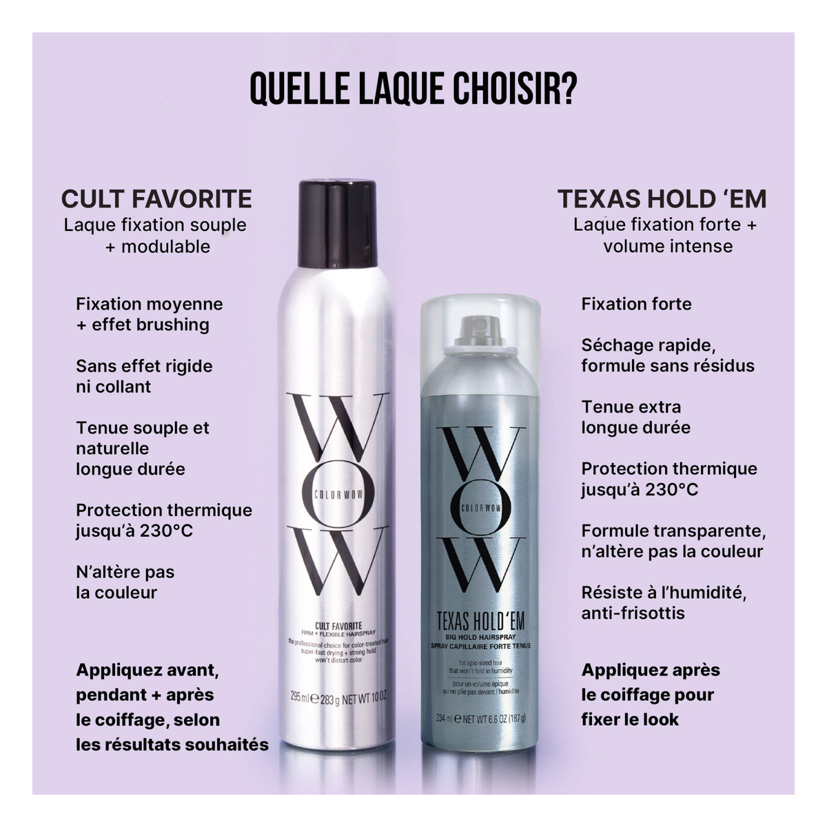 Color Wow - Texas Hold'em - Laque fixation extra forte - 234 ML