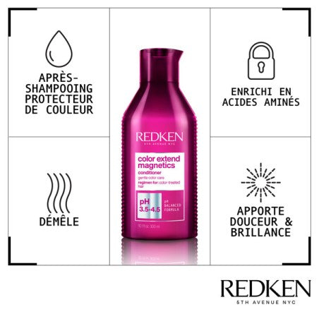 REDKEN - Après-shampooing cheveux colorés -  COLOR EXTEND MAGNETIC CONDITIONER - 300ML