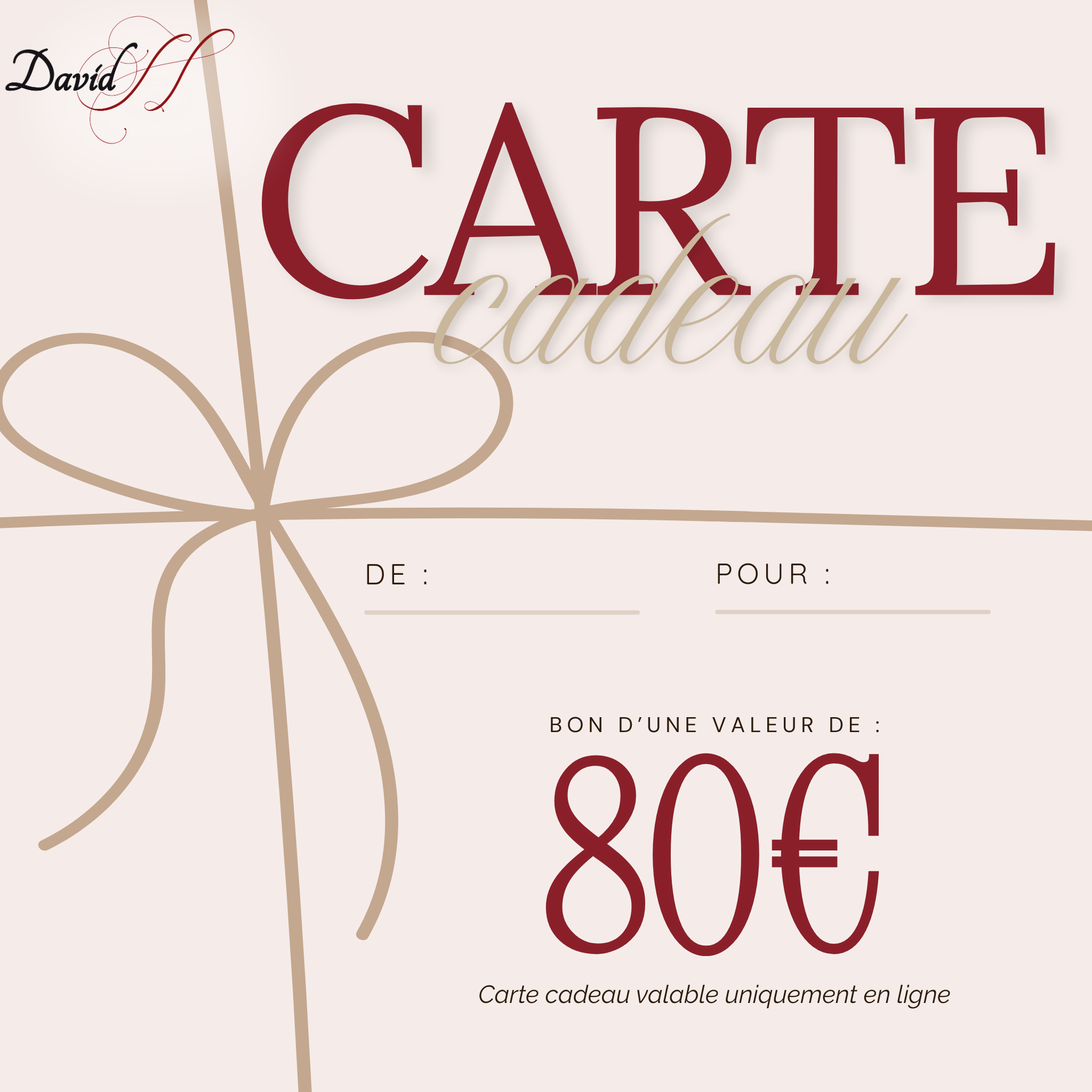 Carte cadeau David H