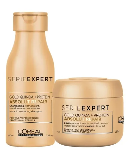 Duo week-end - Absolut repair gold Quinoa+ protein - shampoing 100 ml + masque 75 ml