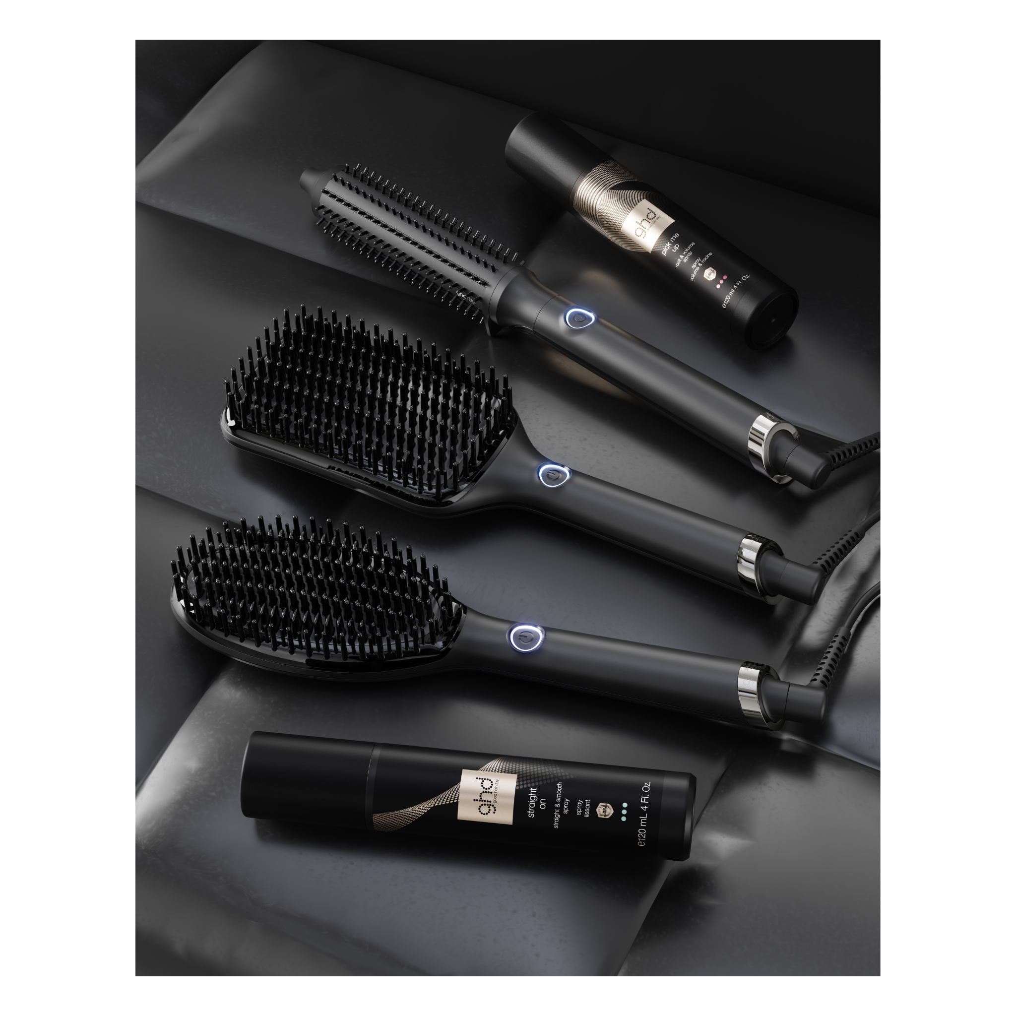 GHD - Brosse chauffante Glide noire