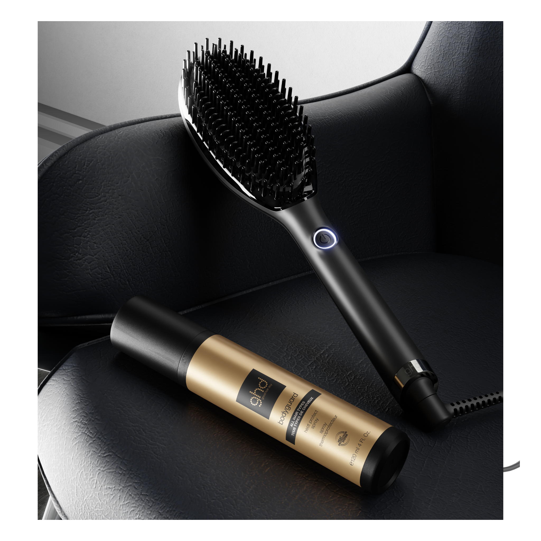GHD - Brosse chauffante Glide noire