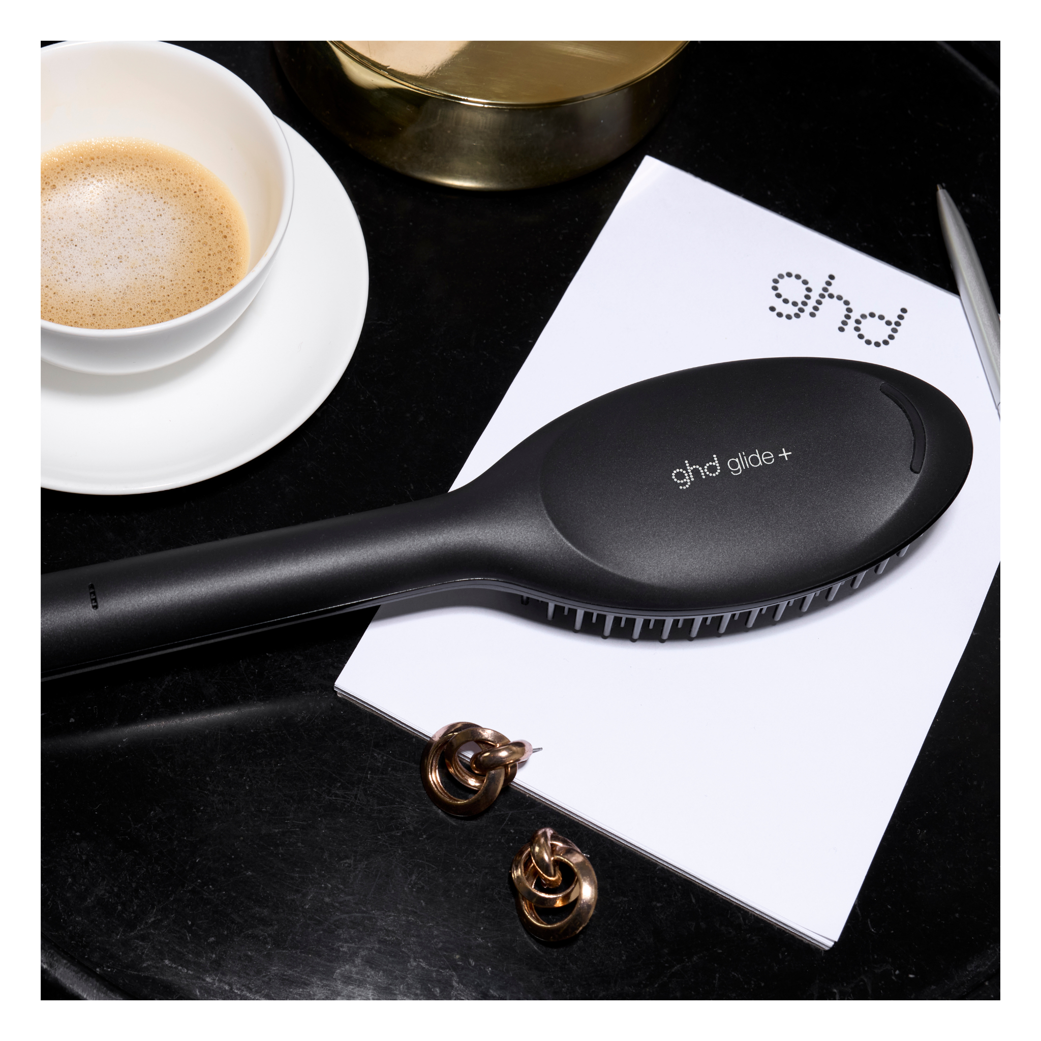 GHD - Brosse chauffante Glide noire