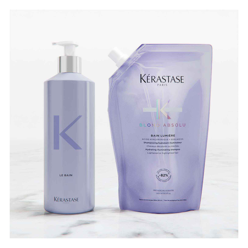 Kérastase - Bouteille aluminium rechargeable - 250 ML - Flacon vide.