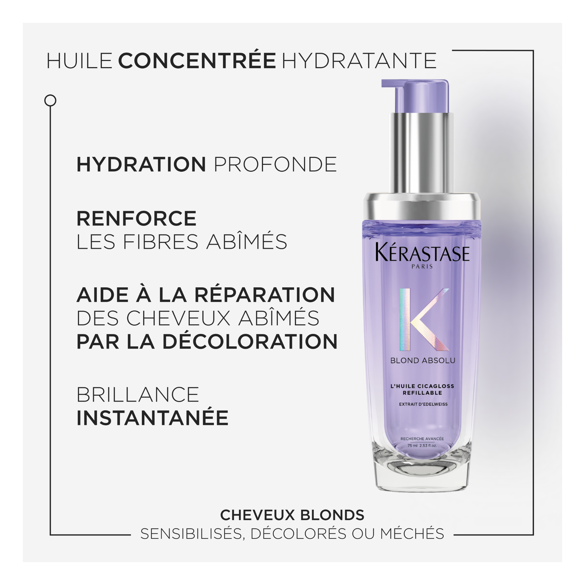 Kérastase - Blond Absolu - Huile cicagloss rechargeable - 75 ML