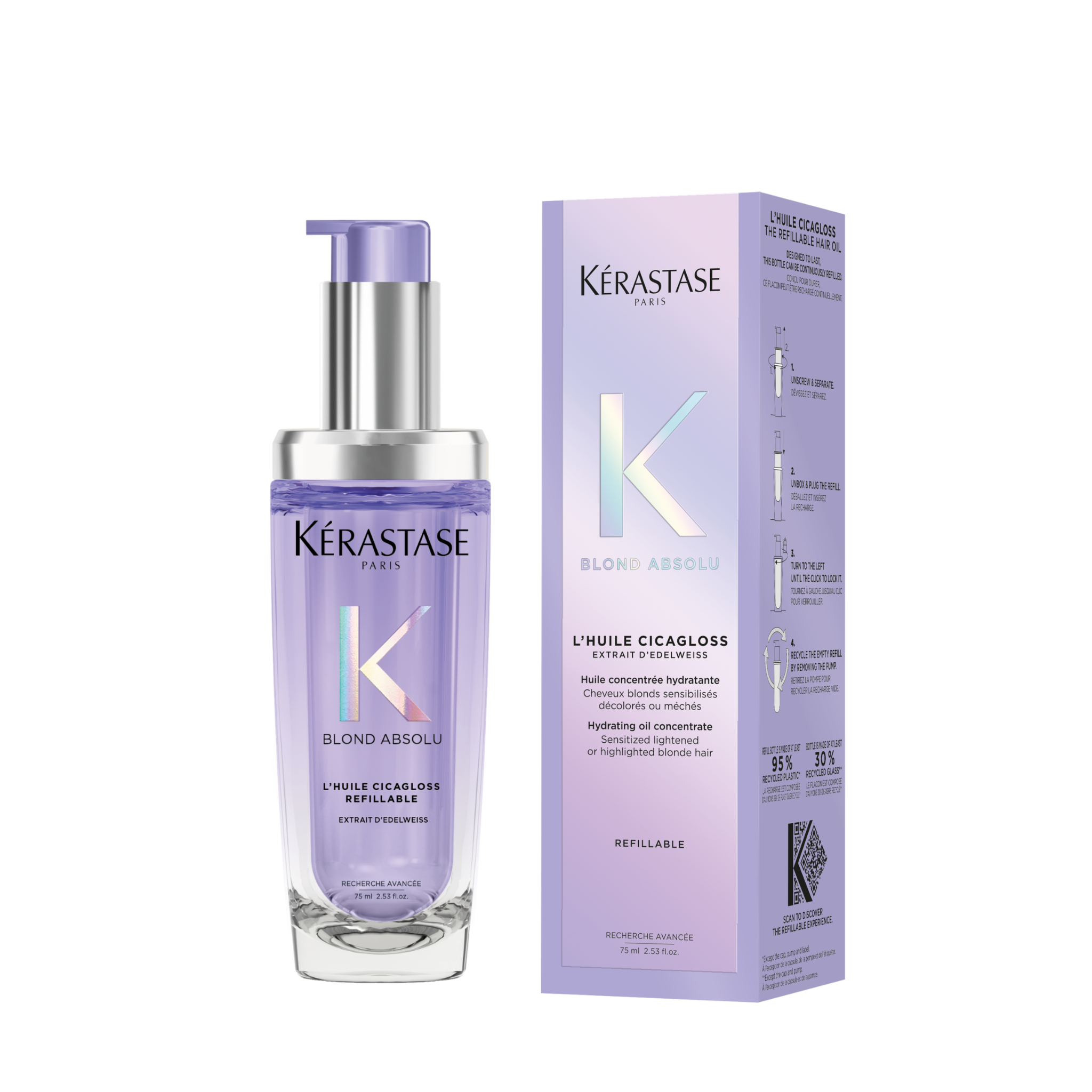 Kérastase - Blond Absolu - Huile cicagloss rechargeable - 75 ML