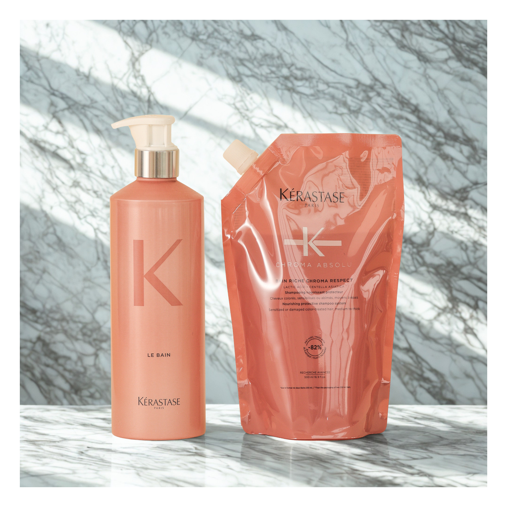 Kérastase - Bouteille aluminium rechargeable - 250 ML - Flacon vide.