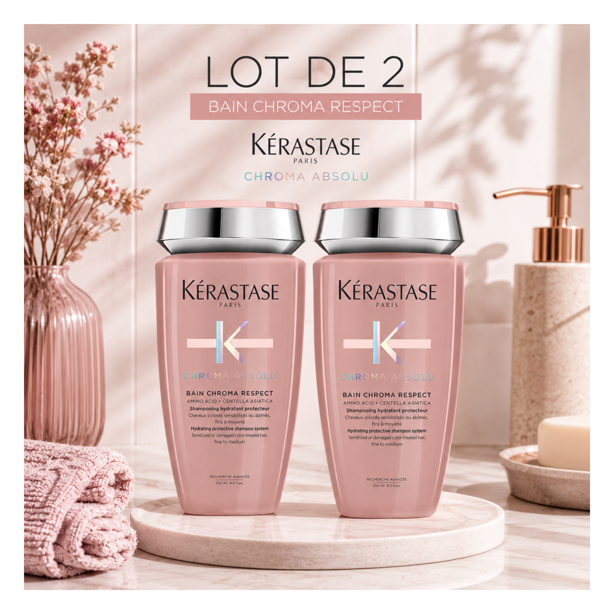Kérastase - Chroma Absolu - DUO Bain chroma respect - 2 x 250 ML