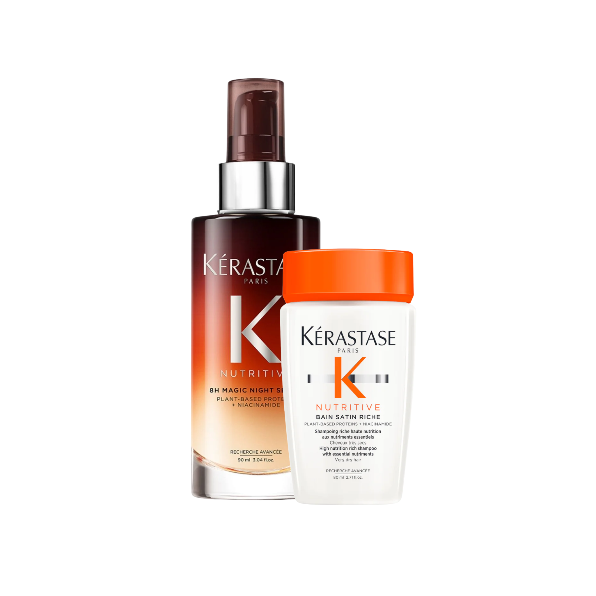 Kérastase - Nutritive – Duo Nutritive Sérum 8H Magic Night + Bain Satin Riche