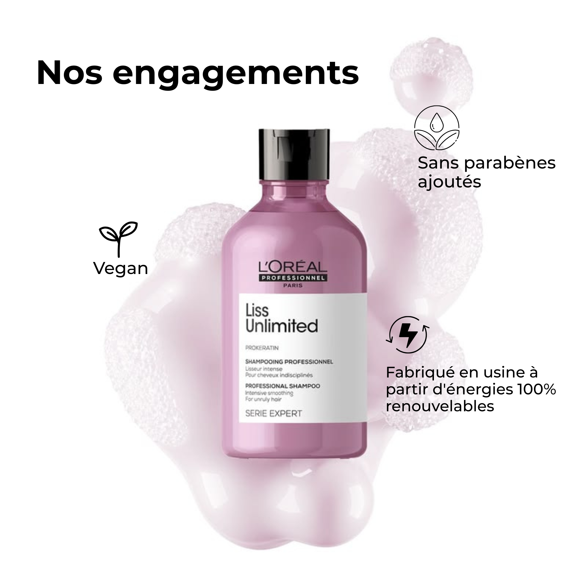 L'Oréal Professionnel - Liss Unlimited - Shampoing - 300 ML L'OREAL PROFESSIONNEL