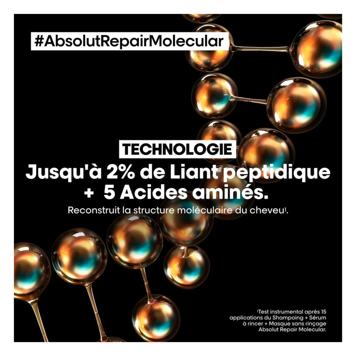 L'Oréal Professionnel - Absolut Repair Molecular - Masque sans rinçage - 100 ML L'OREAL PROFESSIONNEL