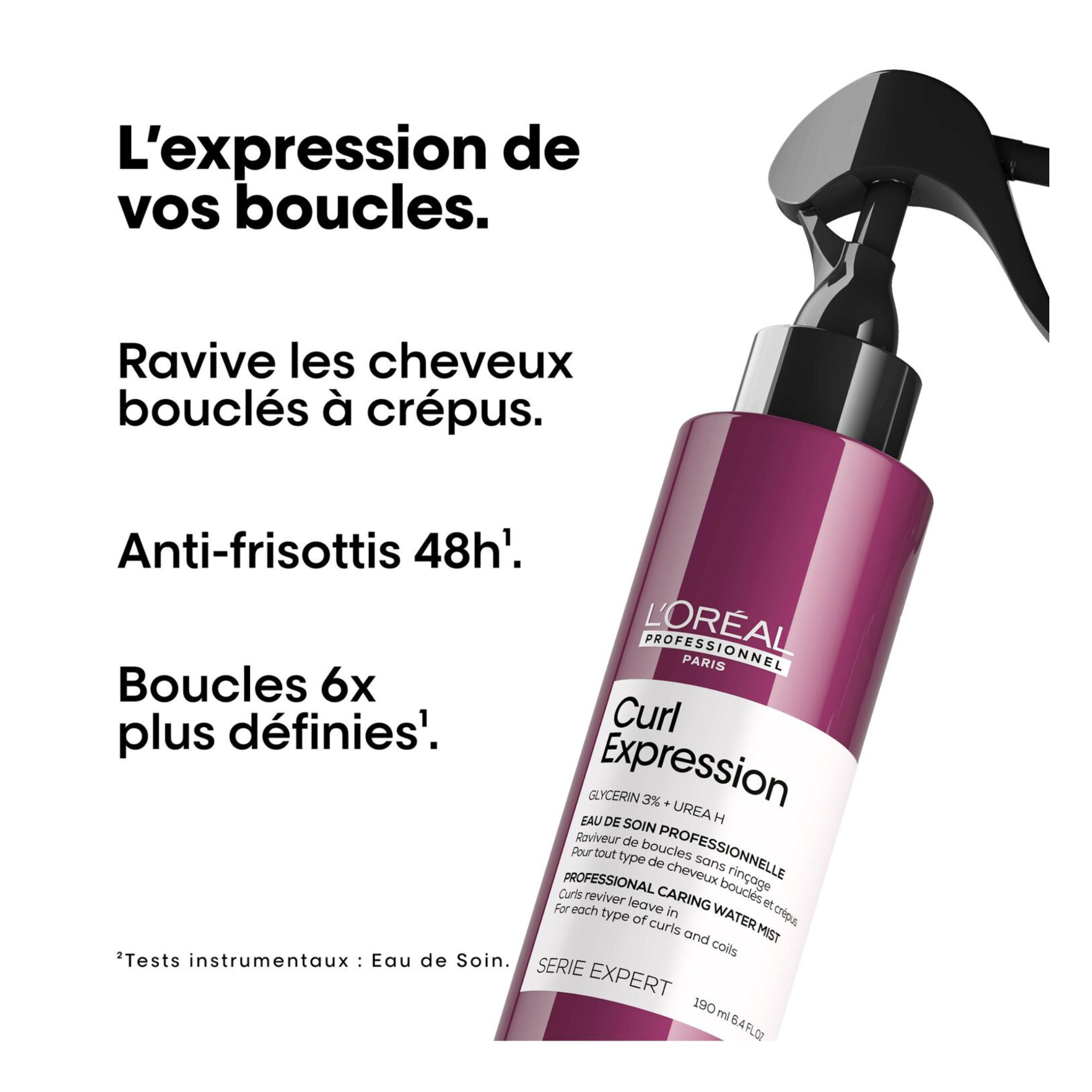 L'Oréal Professionnel - Curl Expression - Spray eau de soin - 190 ML L'OREAL PROFESSIONNEL