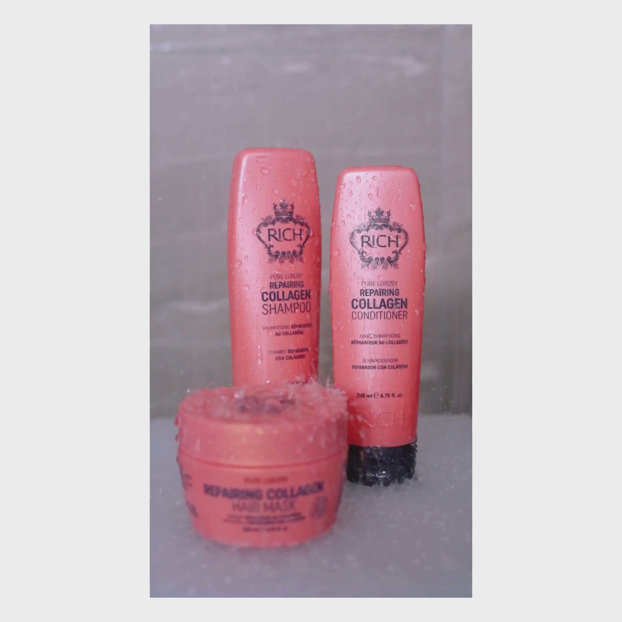 Rich Hair Care - Repairing Collagen - Après shampoing réparateur au collagène - 200 ML