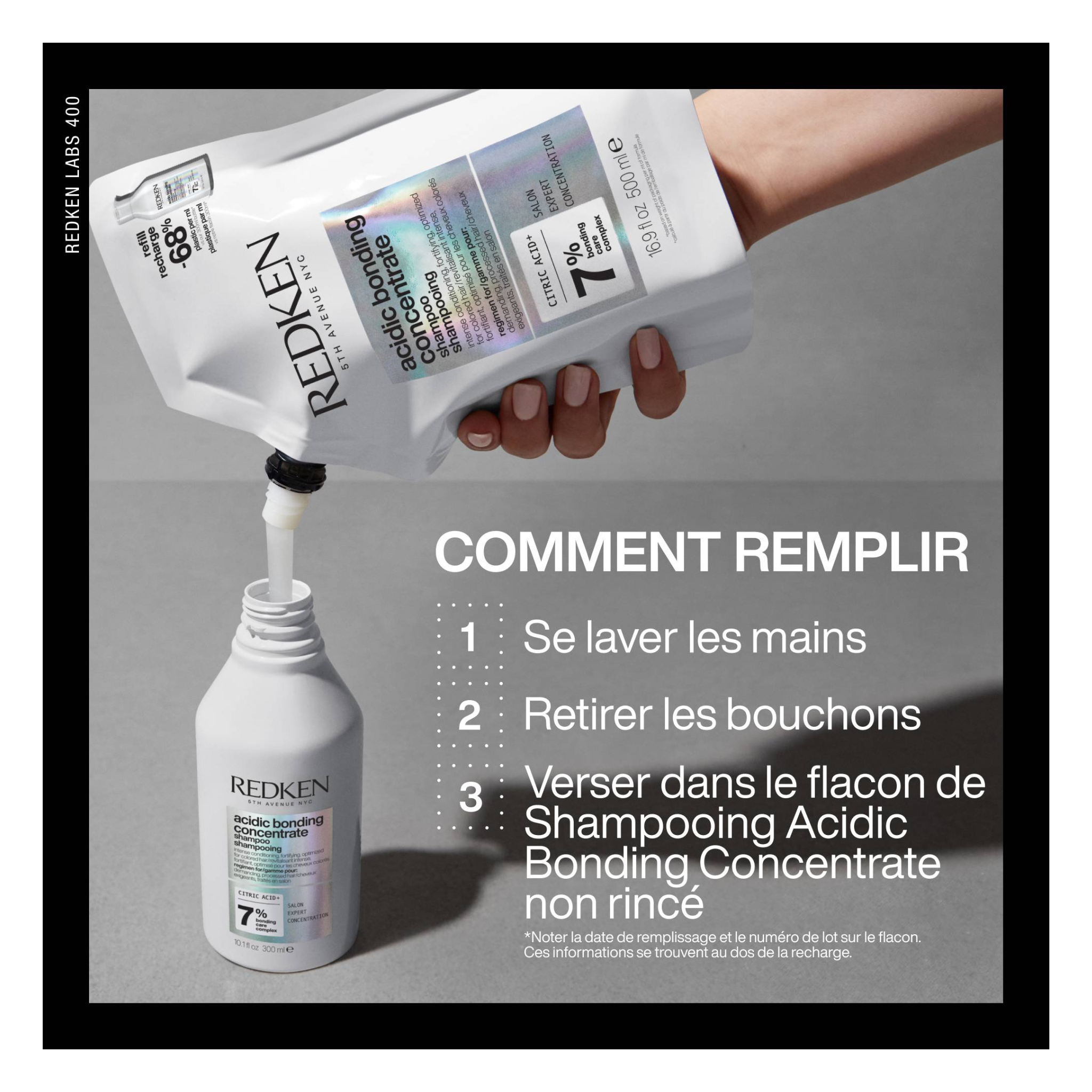Redken - Acidic Bonding Concentrate - Shampoing - 500 ML - RECHARGE
