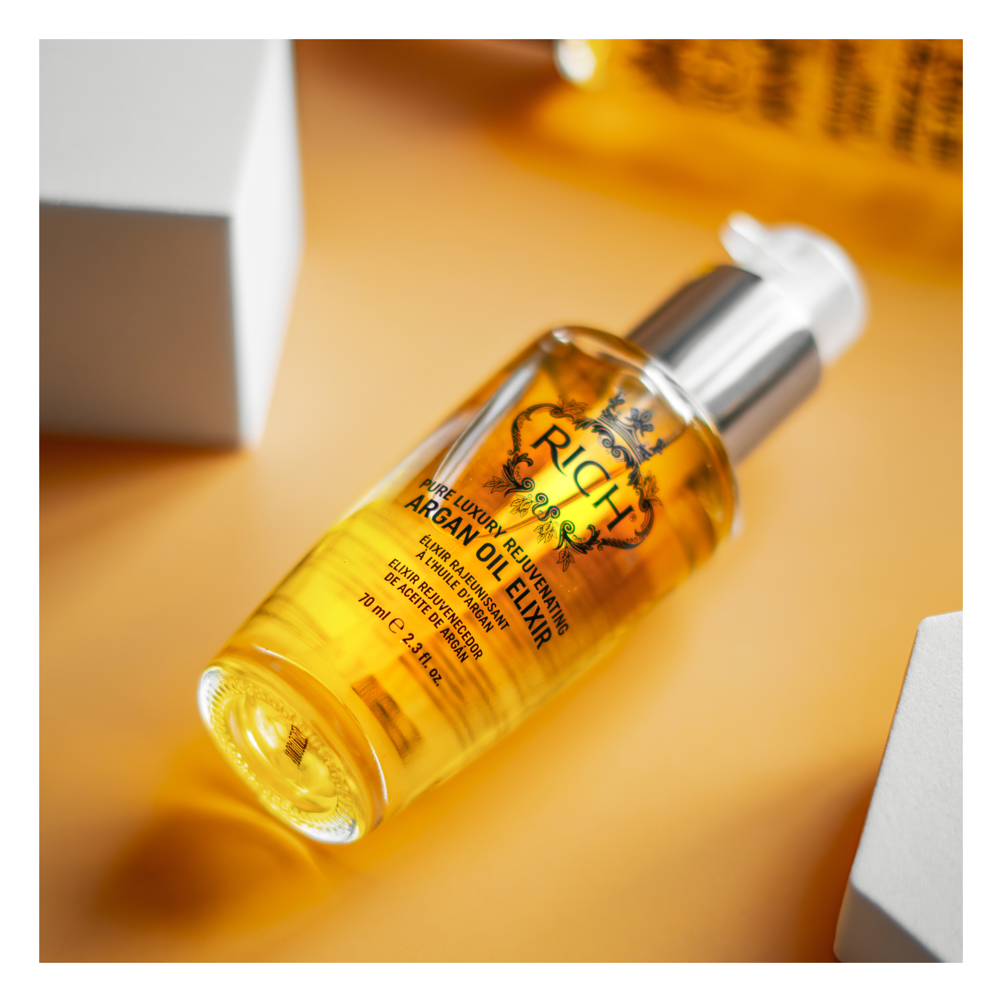 Rich Hair Care - Rejuvenating argan oil elixir - Elixir rajeunissant à l'huile d'argan - 70 ML RICH HAIR CARE