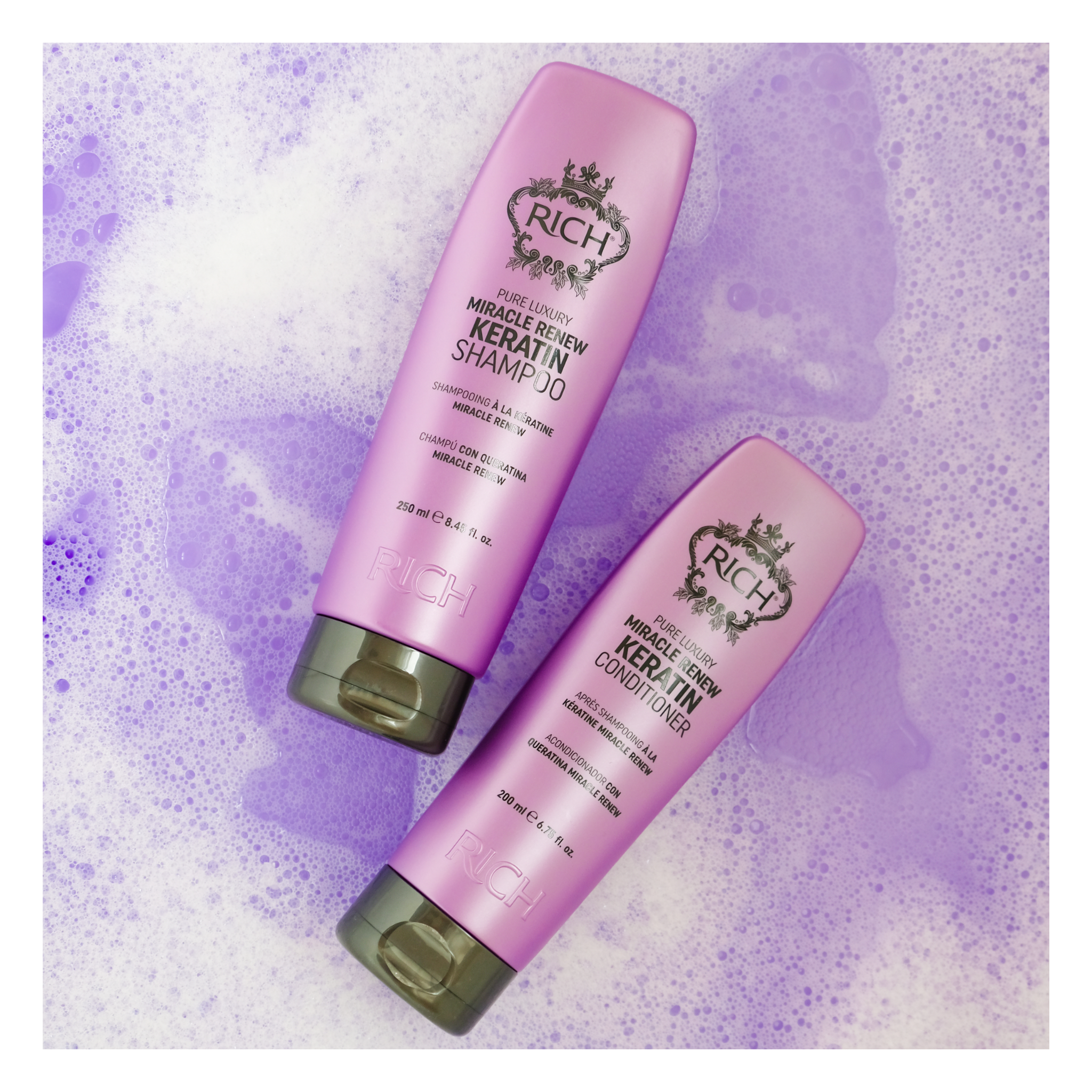Rich Hair Care - Miracle Renew Keratine - Après shampoing à la kératine miracle renew - 200 ML RICH HAIR CARE