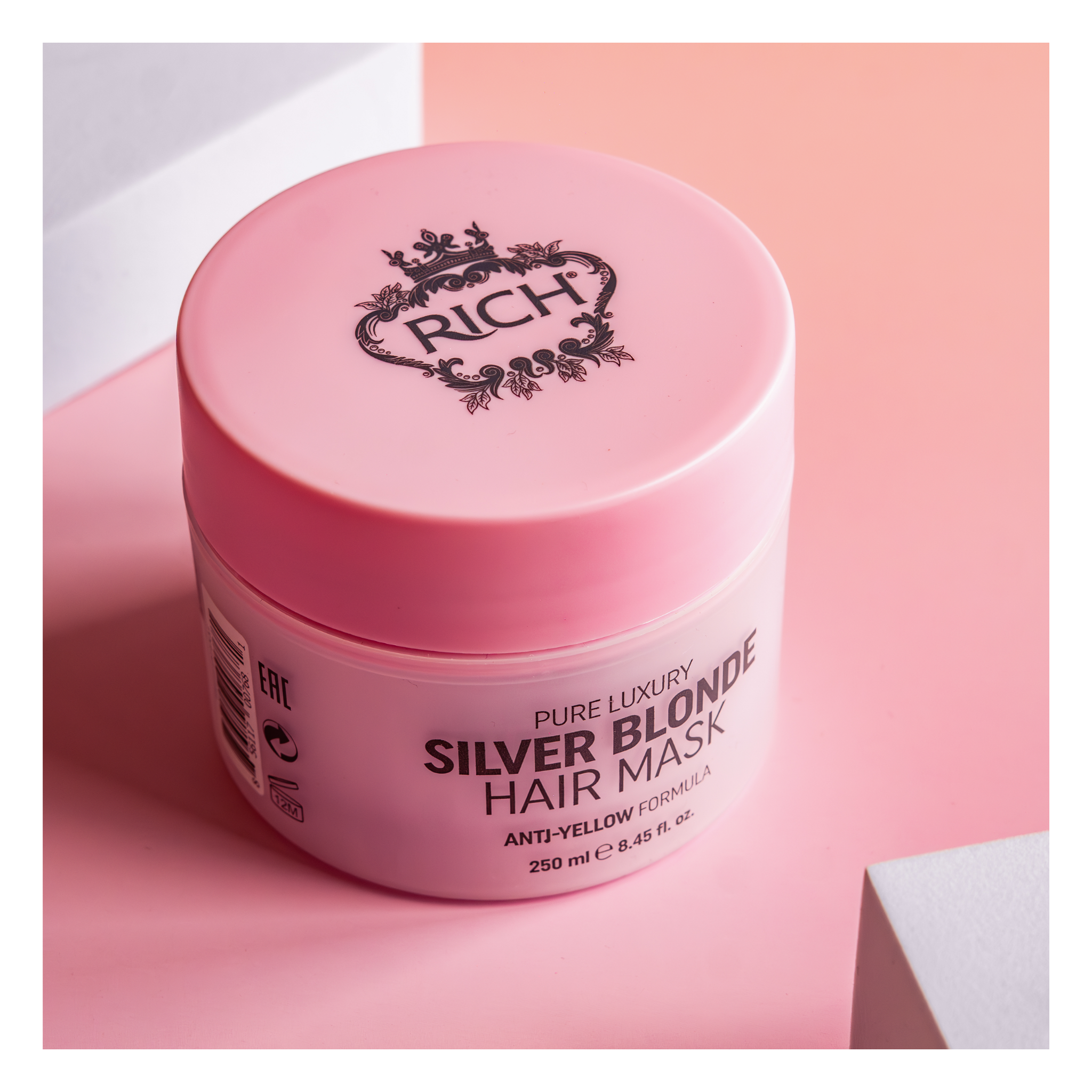 Rich Hair Care - Silver Blonde Hair - Masque silver blonde - Formule anti jaunissement - 250 ML RICH HAIR CARE