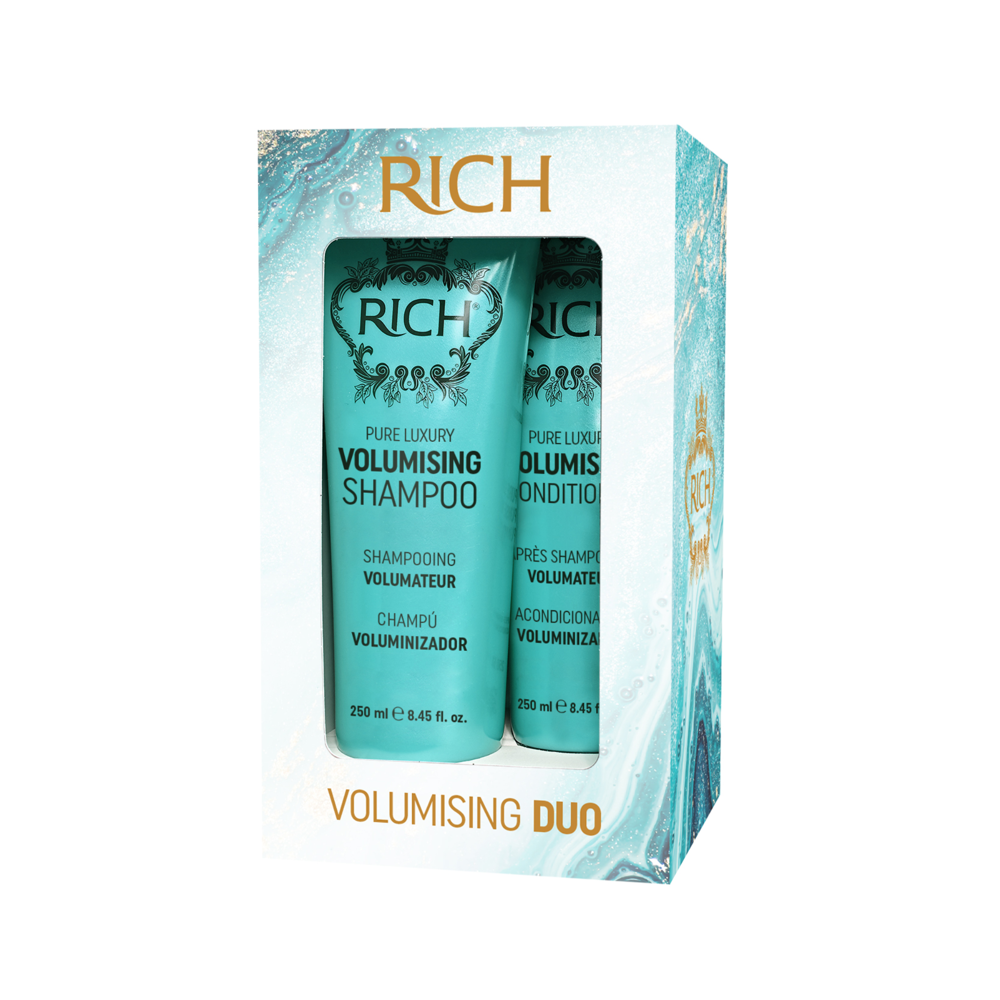 Rich Hair Care -  Volumising duo - Coffret Shampooing + Après shampoing volume - 250 ML RICH HAIR CARE