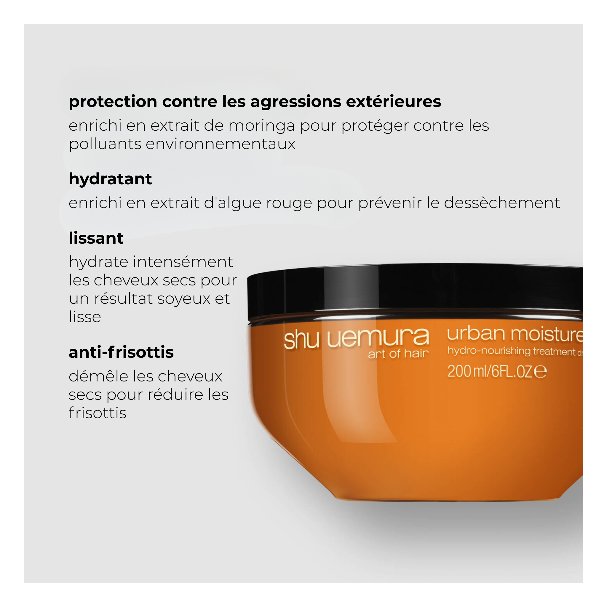 Shu Uemura - Urban Moisture - Masque hydro-nourrissant - 200 ML