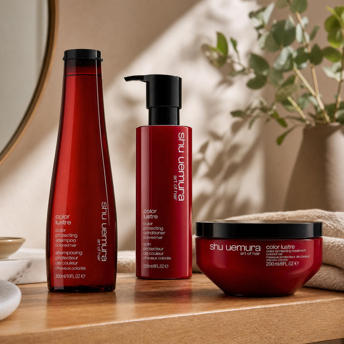 Shu Uemura - Trio Color Lustre - Routine pour cheveux colorés