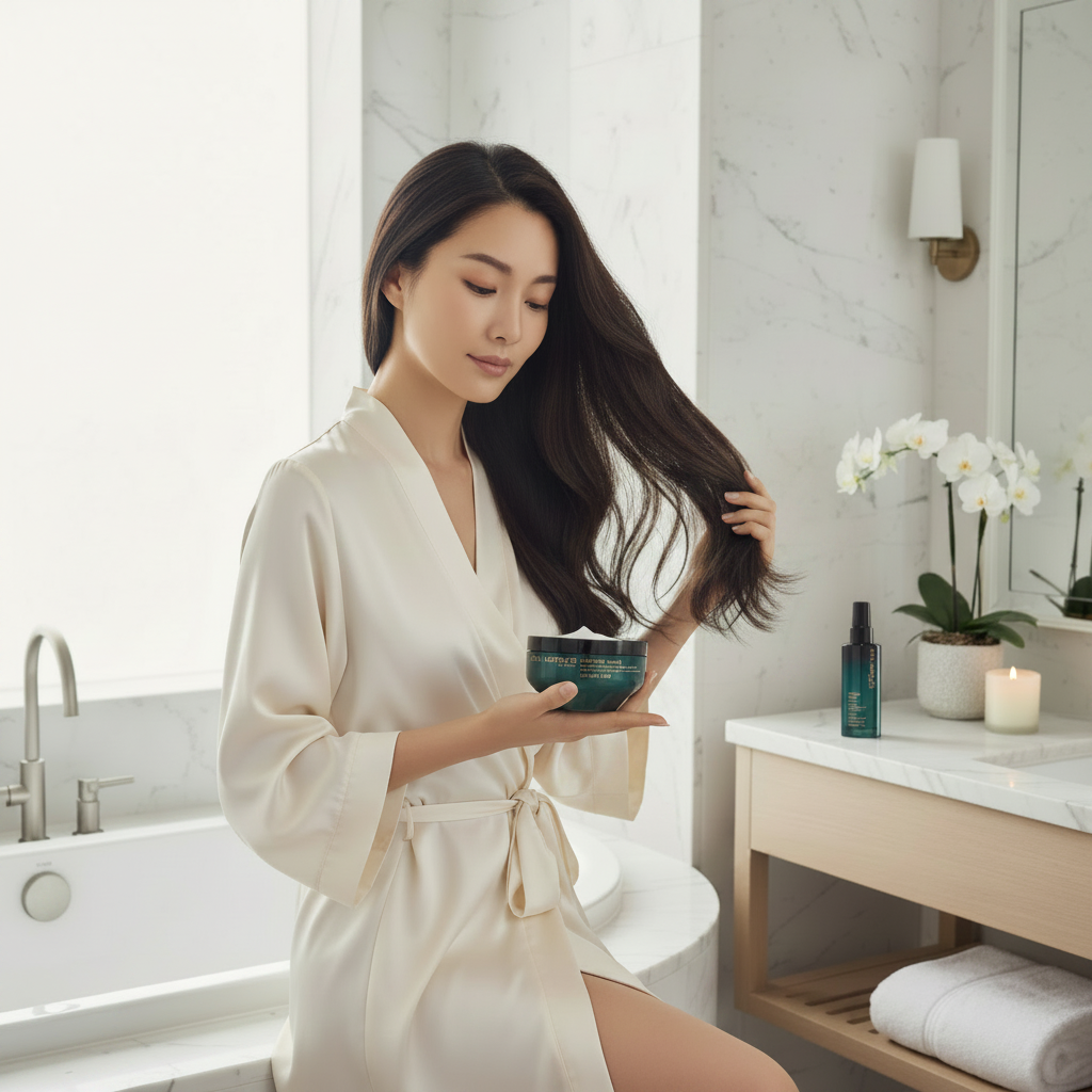 Ultimate Reset – masque en main, sérum sur le comptoir